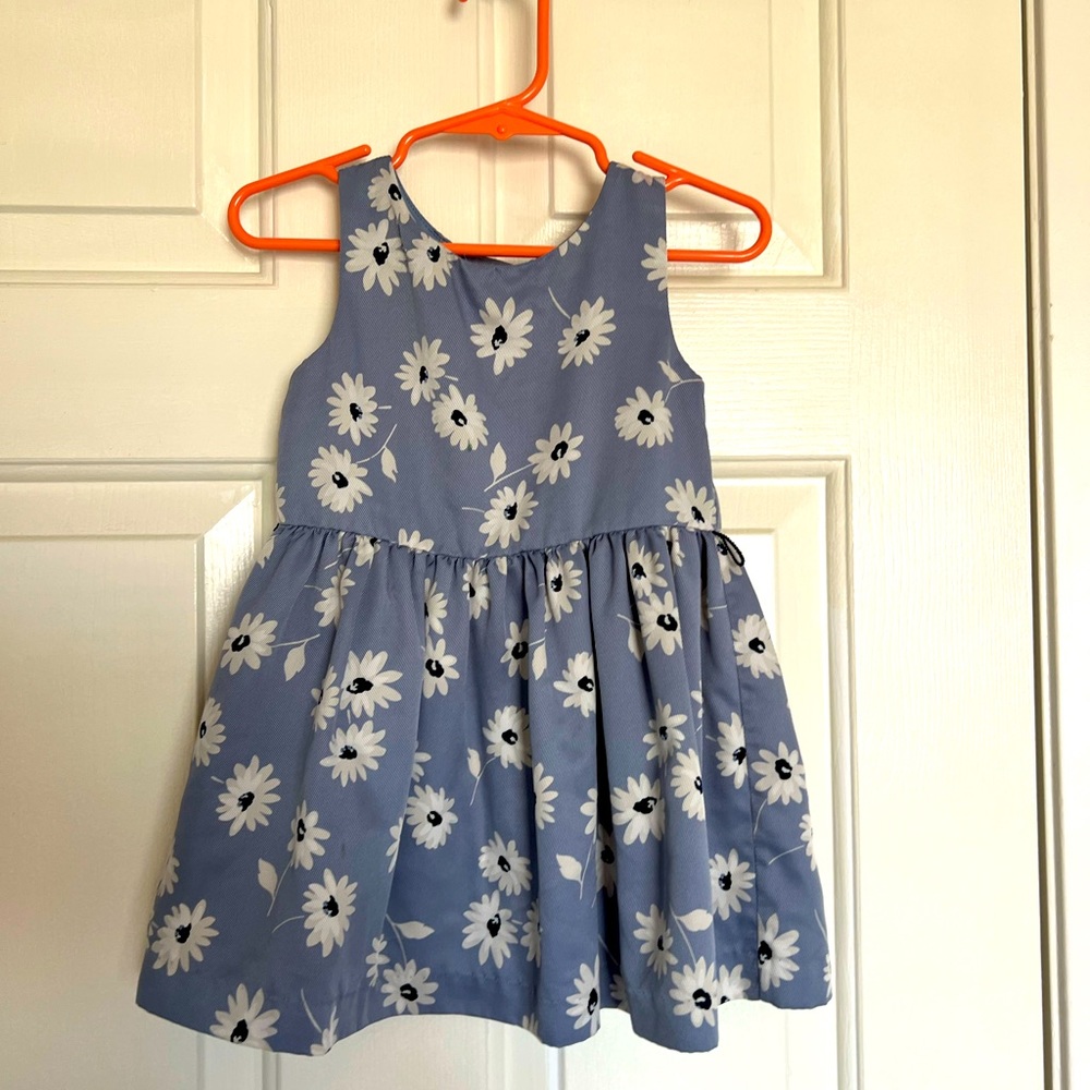 Decent Ralph Lauren baby girls 12 Months daisy blue dress